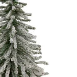 Northlight Potted Flocked Downswept Mini Village Pine Medium Artificial Christmas Tree - 2' - Unlit -Festival GUEST 02904cec e162 4e38 a1da 5fd5fc1cbd07