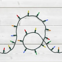 Northlight 200 Multi-Color LED Mini Christmas Lights, 49ft Green Wire