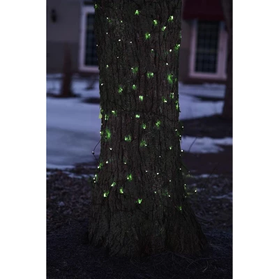 Northlight Net Style LED Tree Trunk Wrap Christmas Lights - 2' X 8' - Green - Brown Wire 4 Northlight Net Style LED Tree Trunk Wrap Christmas Lights - 2' X 8' - Green - Brown Wire - Image 2