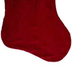 Northlight 50" Red And White Jumbo Velveteen Christmas Stocking -Festival GUEST 053ba7c2 c8dd 44dd 89a5 cf178ccee801