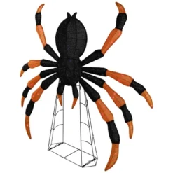 Northlight Lighted Spider Halloween Decoration - 4.5' - Black And Orange - Purple LED Lights -Festival GUEST 0837c94b 52ac 499d b572 503ff17b79b6
