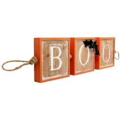 Northlight BOO Wooden Block Halloween Sign With Bats - 27.5" -Festival GUEST 08a4d16b edad 4db0 8662 18e5c224c31e