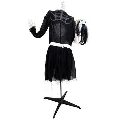 Northlight LED Lighted And Animated Skeleton Maid Head-in-Hand Halloween Figure - 57" 13 Northlight LED Lighted And Animated Skeleton Maid Head-in-Hand Halloween Figure - 57" - Image 11