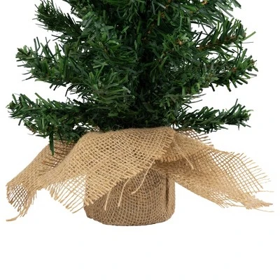 Northlight 1.5 FT Unlit Artificial Christmas Tree Mixed Green Pine In Burlap Base 7 Northlight 1.5 FT Unlit Artificial Christmas Tree Mixed Green Pine In Burlap Base - Image 5