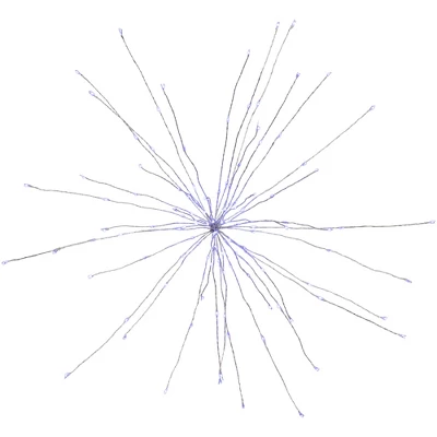 Northlight 20" LED Lighted Firework Silver Branch Christmas Decoration - Blue Lights 7 Northlight 20" LED Lighted Firework Silver Branch Christmas Decoration - Blue Lights - Image 5