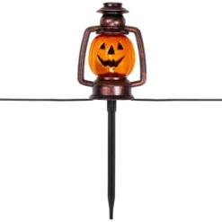 Northlight 16.5" Halloween Flickering Pumpkin Lantern Pathway Markers 3ct - Orange/Black -Festival GUEST 0d5ea6dd 73c5 4939 b636 74bd341f4b61