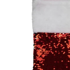 Northlight 19" Red And Silver Sequin Christmas Stocking With White Faux Fur Cuff -Festival GUEST 0da13deb 5cf6 4186 8301 a1c9554e5fde