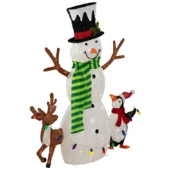 Northlight 3D LED Lighted Snowman And Penguin Outdoor Christmas Decoration - 48" - Warm White -Festival GUEST 0ee88143 82fb 43fa a2bb 1af55cb8c419