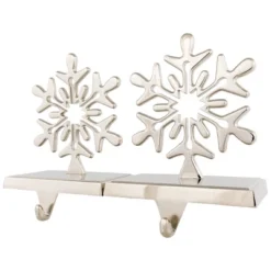 Northlight Set Of 2 Solid Silver Snowflake Cutout Christmas Metal Stocking Holders 6.5" -Festival GUEST 0fc32998 a258 46dd 8775 ed9bf5481c46