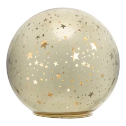 Northlight LED Lighted Stars Glass Globe Christmas Decoration - 6" - Gold -Festival GUEST 10c9a4f3 16f7 40f4 aac2 a019a1411d19