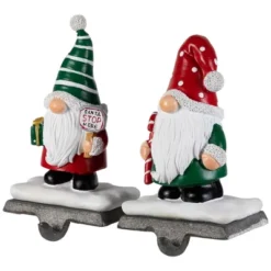 Northlight Santa Gnomes Christmas Stocking Holders - 6.25" - Set Of 2 -Festival GUEST 129ef8a2 b612 4dc6 9d40 b1bece9ddb8b