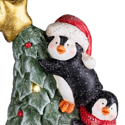 Northlight Lighted Gnome With Penguins Christmas Decoration -17" - Clear LED Lights 9 Northlight Lighted Gnome With Penguins Christmas Decoration -17" - Clear LED Lights - Image 7