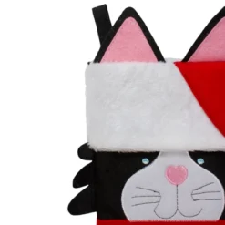 Northlight 19.5" Black And Red Embroidered Kitty Cat Christmas Stocking -Festival GUEST 16c47d81 193a 490a 98c6 f7a1f93d9f9f