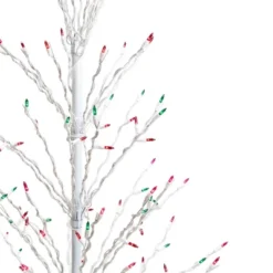 Northlight 4' Prelit Artificial Christmas Tree White Lighted Cascade Twig Outdoor Decoration - Multi-Color Lights 20 Northlight 4' Prelit Artificial Christmas Tree White Lighted Cascade Twig Outdoor Decoration - Multi-Color Lights -Festival GUEST 1867acda 32f6 4e31 b3ba eb5b24bab5bf