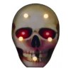 Northlight Lighted Skull Halloween Decoration - 7" - Warm White Lights - Black And Red -Festival GUEST 18d6130a 4d6a 4876 b568 dc452d0c058b