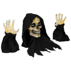 Northlight 8" LED Lighted Grim Reaper With Sound Outdoor Halloween Decoration -Festival GUEST 1c97d078 cc0a 4a76 976a 8b8838f5862d