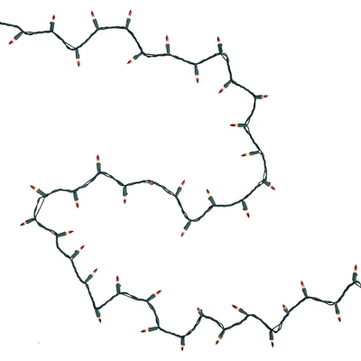 Northlight Mini Christmas Light Set - Clear With Red Tips - 10' Green Wire - 50ct 7 Northlight Mini Christmas Light Set - Clear With Red Tips - 10' Green Wire - 50ct - Image 5