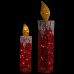 Northlight LED Lighted Candles Outdoor Christmas Decorations - 22.75" - Red - Set Of 2 12 Northlight LED Lighted Candles Outdoor Christmas Decorations - 22.75" - Red - Set Of 2 -Festival GUEST 1ddd746f 9b99 423d b751 df269f866da7