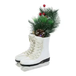 Northlight LED Lighted Ice Skates With Floral Arrangement Christmas Decoration - 12" -Festival GUEST 1e7b7752 da3e 4742 ab25 b0773ed6201a
