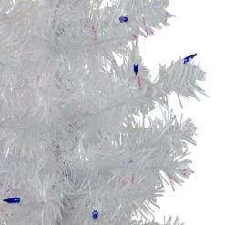 Northlight 3' Pre-Lit White Medium Pine Artificial Christmas Tree - Blue Lights -Festival GUEST 209c9e51 5e92 4ae9 8e9a 612f546bd604