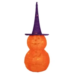 Northlight 30" Pop Up Lighted Tinsel Stacked Jack-O-Lanterns Halloween Decoration -Festival GUEST 23d32236 eedc 4279 a7e9 6f2426cbf620