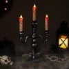 Northlight Antique-Style Skull Trio Flickering Halloween Candelabra - 13.75" - Amber Lights -Festival GUEST 246d10e9 63a8 449f bd5b 9148e6a57e77