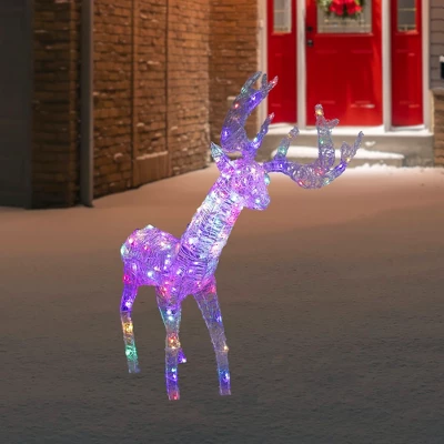 Northlight LED Color Changing Commercial Grade Acrylic Reindeer Outdoor Christmas Decoration - 46.5" 3 Northlight LED Color Changing Commercial Grade Acrylic Reindeer Outdoor Christmas Decoration - 46.5"