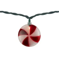 Northlight 10 Count Peppermint Candy Christmas Light Set, 6ft Green Wire 12 Northlight 10 Count Peppermint Candy Christmas Light Set, 6ft Green Wire -Festival GUEST 253e4b32 2376 4514 afdd 157217e20452