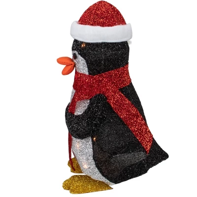 Northlight 19.5" White And Red Lighted Penguin With Santa Hat Outdoor Christmas Decoration 5 Northlight 19.5" White And Red Lighted Penguin With Santa Hat Outdoor Christmas Decoration - Image 3