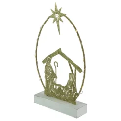 Northlight LED Lighted Glitter Holy Family Nativity Scene Christmas Decoration - 14" -Festival GUEST 28aaf650 089d 45da a8c6 1d4a76241e08