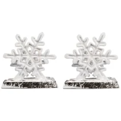 Northlight Double Snowflake Christmas Stocking Holders - 4.75" - Silver - Set Of 2 12 Northlight Double Snowflake Christmas Stocking Holders - 4.75" - Silver - Set Of 2 -Festival GUEST 2a01bddb 8e64 45b5 bc9b 7d867f844f48