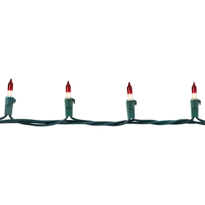 Northlight Mini Christmas Light Set - Clear With Red Tips - 10' Green Wire - 50ct 5 Northlight Mini Christmas Light Set - Clear With Red Tips - 10' Green Wire - 50ct - Image 3