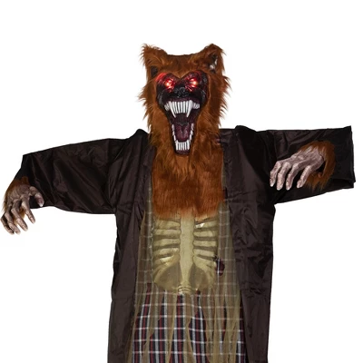 Northlight Huge Lighted And Animated Talking Werewolf Commercial Outdoor Halloween Decoration - 12' 6 Northlight Huge Lighted And Animated Talking Werewolf Commercial Outdoor Halloween Decoration - 12' - Image 4