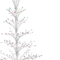 Northlight 6' Prelit Artificial Christmas Tree White Lighted Cascade Twig Outdoor Decoration - Multi-Color Lights -Festival GUEST 2caa5601 3605 431f b362 9e00f3c1ace3