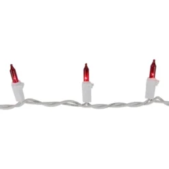 Northlight Mini Incandescent Christmas Lights - Red - 20.24' White Wire - 100ct 8 Northlight Mini Incandescent Christmas Lights - Red - 20.24' White Wire - 100ct -Festival GUEST 2da5a59d a595 4930 b028 79bf8bfd2ddc