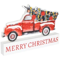 Northlight Pickup Truck Merry Christmas Wooden Decoration - 9" -Festival GUEST 2e4ebdbc d199 4753 9d6f a331c09e1c02