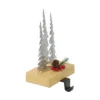 Northlight Galvanized Christmas Trees With Wooden Base Stocking Holder - 8.5" 2 Northlight Galvanized Christmas Trees With Wooden Base Stocking Holder - 8.5" -Festival GUEST 2f9edc54 0526 437f 869d 4e4df61b93ac