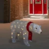 Northlight LED Lighted Tinsel Polar Bear Outdoor Christmas Decoration - 32" - Warm White Lights -Festival GUEST 3204da80 50b7 41fb b379 f566b7ba5441