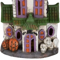 Northlight LED Lighted Haunted House With Skulls Halloween Decoration - 22.75" -Festival GUEST 32b438d5 2d9c 4044 b2fa 3beac5fecb9a