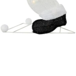 Northlight Lighted Snowman With Snowball Outdoor Christmas Decoration - 36.25" - Clear Lights -Festival GUEST 348d4899 54fc 4deb b6e3 76d8051422db