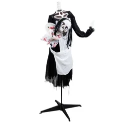 Northlight LED Lighted And Animated Skeleton Maid Head-in-Hand Halloween Figure - 57" 15 Northlight LED Lighted And Animated Skeleton Maid Head-in-Hand Halloween Figure - 57" -Festival GUEST 35f4dc07 585f 428f bdc1 c87a39ce2e42