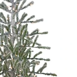 Northlight 5' Prelit Artificial Christmas Tree Flocked Alpine Twig - Warm White Lights -Festival GUEST 3890c2a8 8d47 4136 93f8 93d206071f64