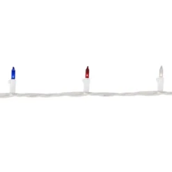 Northlight Mini Christmas Light Set - Red White And Blue - 10' White Wire - 50ct -Festival GUEST 39f65796 3422 48bf 8cba fa07eb028cfc
