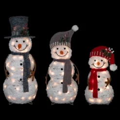 Northlight Lighted Snowman Family Outdoor Christmas Decoration - 39.5" - Warm White - Set Of 3 -Festival GUEST 3b61b2ce dae9 46f9 8408 0fb9807781dc