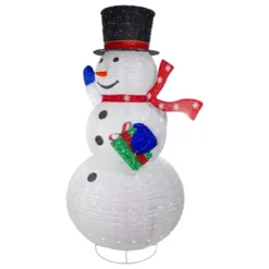 Northlight LED Lighted Iridescent Twinkling Snowman Outdoor Christmas Decoration - 71" 11 Northlight LED Lighted Iridescent Twinkling Snowman Outdoor Christmas Decoration - 71" -Festival GUEST 3f2405f6 90cb 4f86 9064 9c01ccf3674d