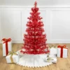 Northlight Pre-Lit Artificial Tinsel Christmas Tree - 3' - Red - Clear Lights -Festival GUEST 408bb487 b1c3 4ed7 bbdb 748bae0dff75