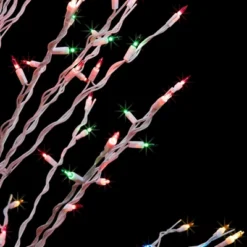 Northlight 4' Prelit Artificial Christmas Tree White Lighted Cascade Twig Outdoor Decoration - Multi-Color Lights 16 Northlight 4' Prelit Artificial Christmas Tree White Lighted Cascade Twig Outdoor Decoration - Multi-Color Lights -Festival GUEST 40927dd2 f31a 4b7f 8fc8 19b5a59bf8e6