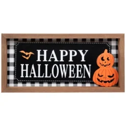 Northlight Happy Halloween Wooden Shadow Box Tabletop Sign - Set Of 2 -Festival GUEST 42755765 2afa 4fe5 af45 621a15f08667