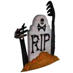 Northlight Lighted Tombstone Halloween Decoration - 31.5" - Black And Gray - Orange LED Lights 12 Northlight Lighted Tombstone Halloween Decoration - 31.5" - Black And Gray - Orange LED Lights -Festival GUEST 4566d620 36ef 4e31 80a6 dc7e69bc0ad1