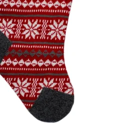Northlight 23" Red, Gray And White Knit Christmas Stocking With High Pile Fleece Cuff 7 Northlight 23" Red, Gray And White Knit Christmas Stocking With High Pile Fleece Cuff -Festival GUEST 463b8467 cf17 483a b950 042c598f61ca